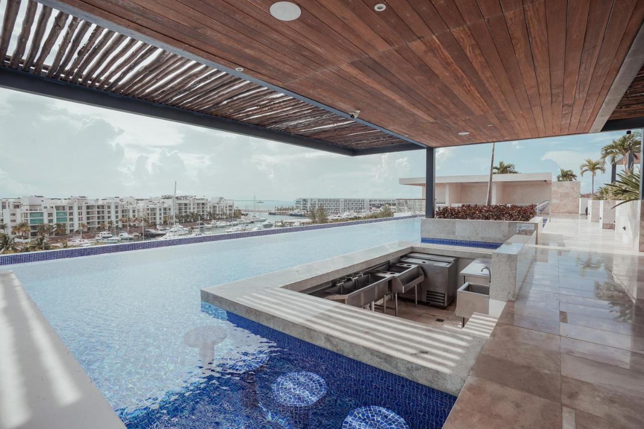 La Amada Condo With Marina View Канкун Экстерьер фото